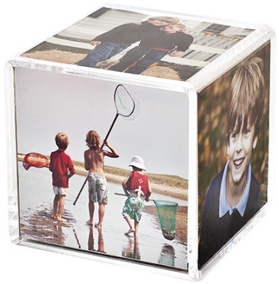 retro 70s photograph cube