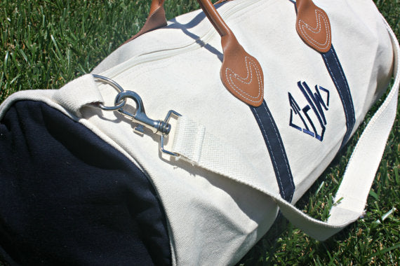 round duffel bag - black