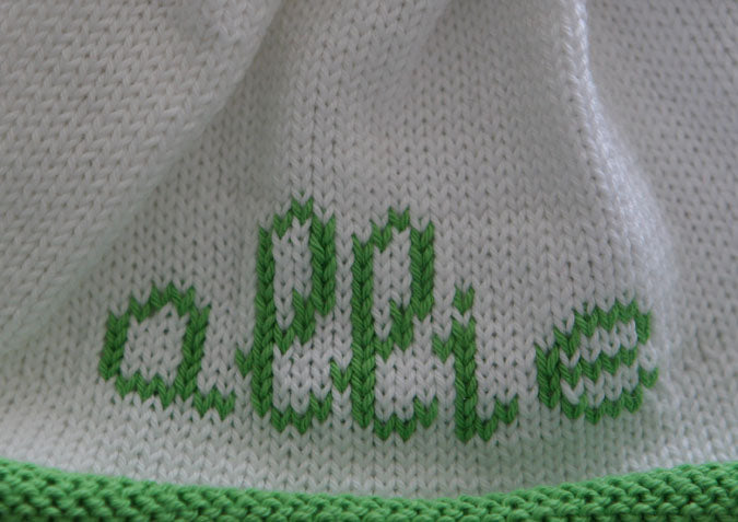 scribble script beanie