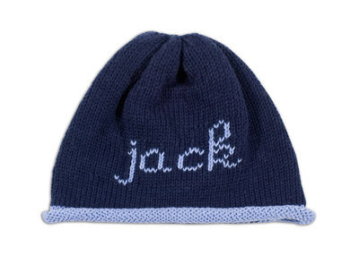 scribble script beanie