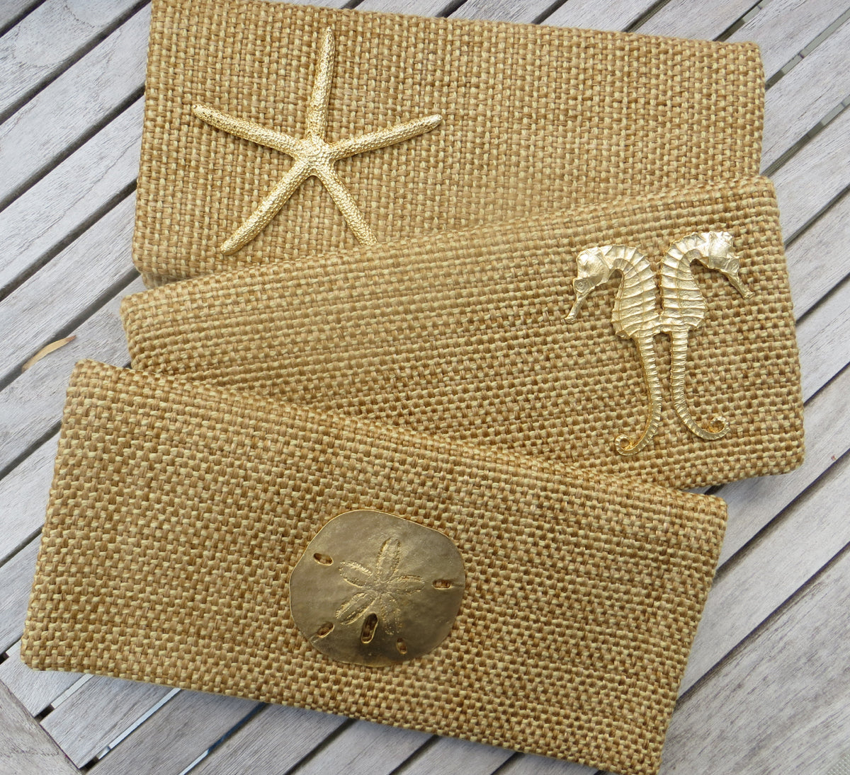 seaside clutch with casting (golden grass)