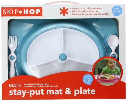 skip hop feeding mat - sky blue