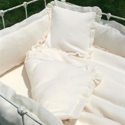 sorrento organic cotton crib bedding (custom colors available) (contact us for pricing)