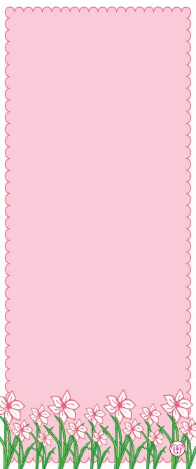 spring garden children's stationary