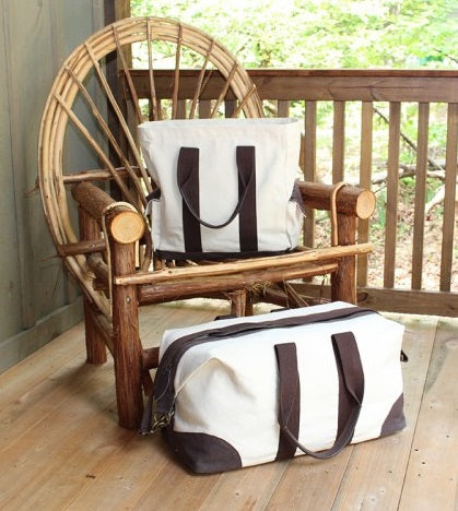 travel tote bag - natural