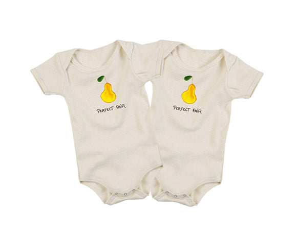 twin "perfect pair" bodysuit gift set by kee-ka