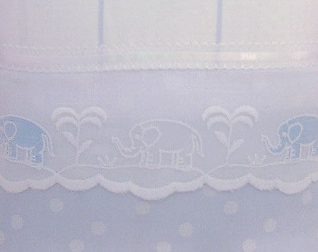 embroidered elephants crib bedding by blauen