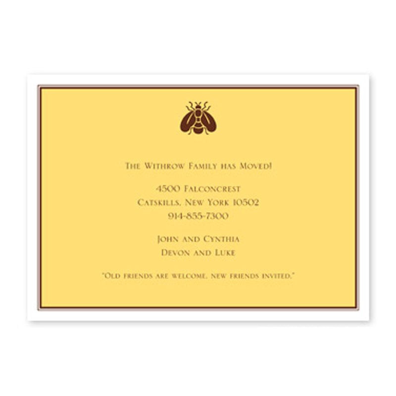 boatman geller napoleon bee flat invitation