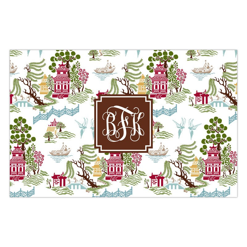 boatman geller chinoiserie autumn placemat