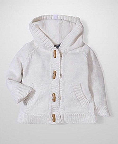 ivory knit hoodie