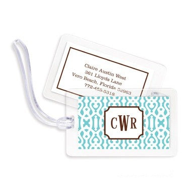 boatman geller cameron teal bag tags