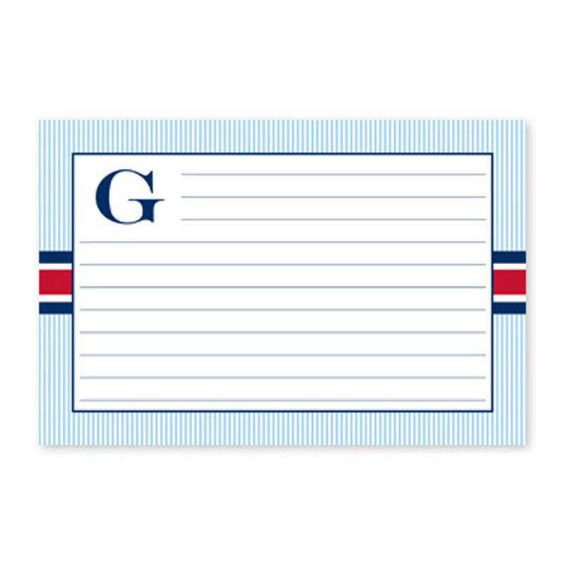 boatman geller greek key band pink recipe card