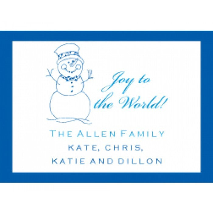 snowman holiday gift enclosures