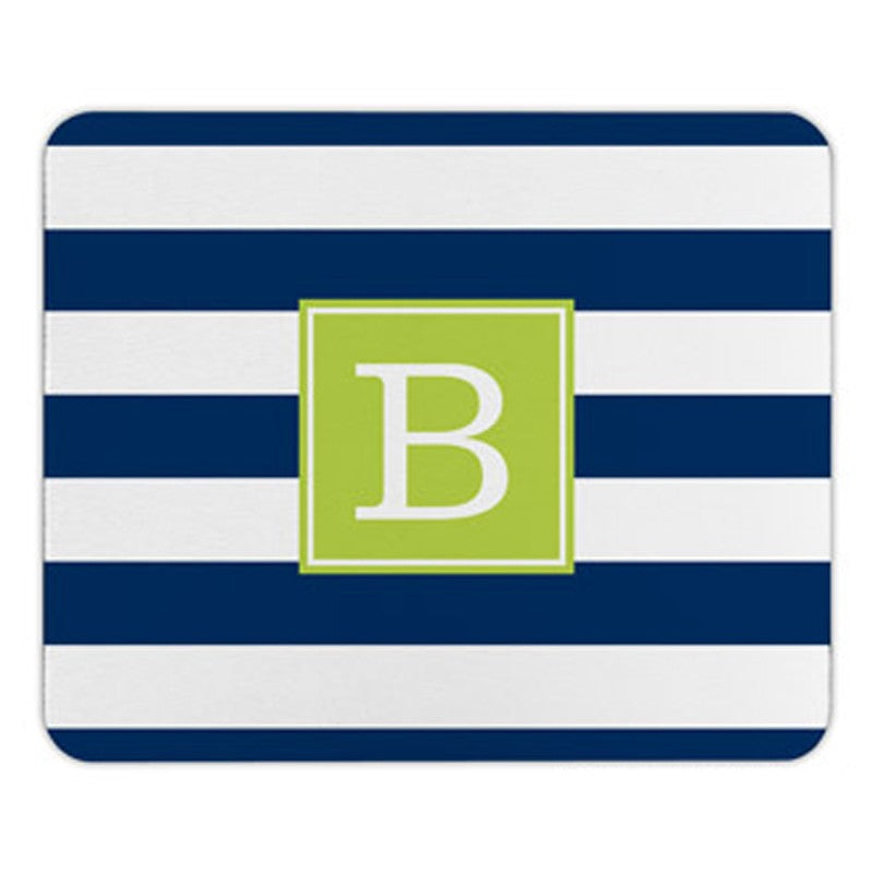 boatman geller awning stripe navy mouse pad