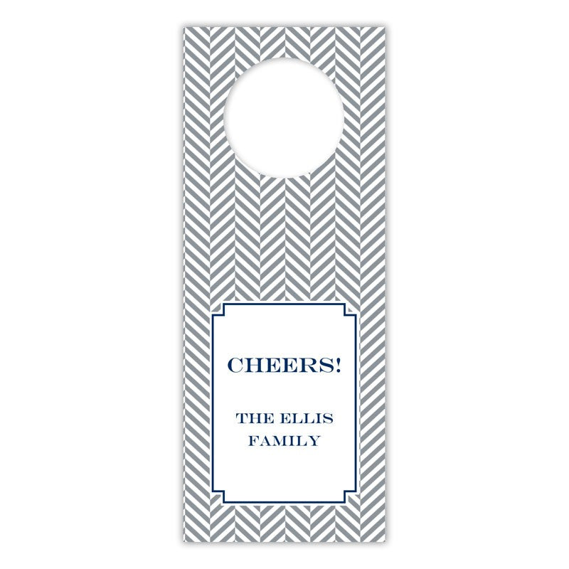 boatman geller herringbone gray wine tags