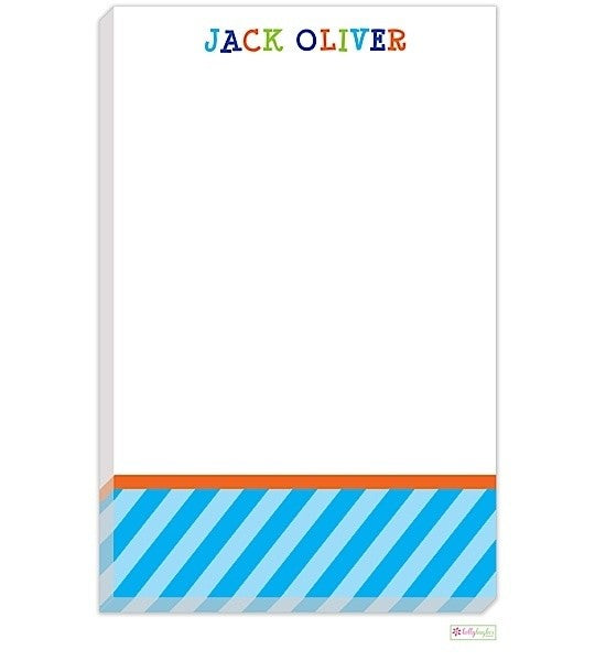 personalized - jack oliver over the rainbow notepad