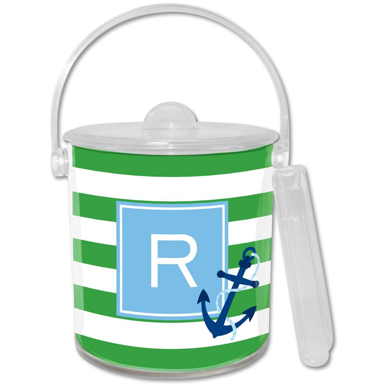 boatman geller stripe anchor ice bucket