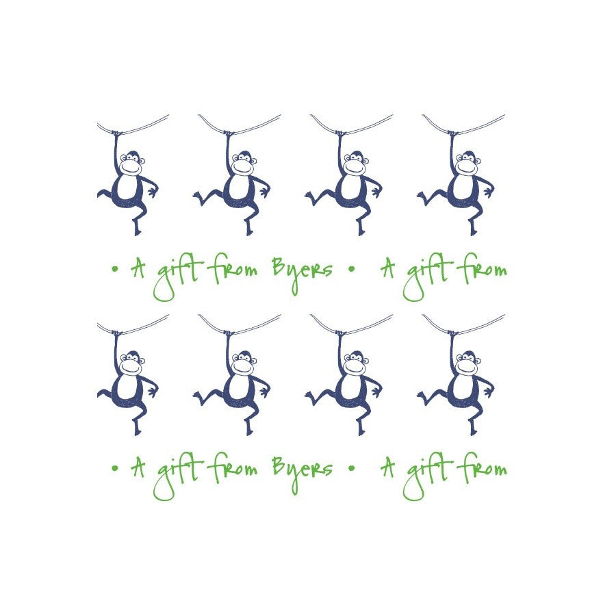wrapping paper monkeys