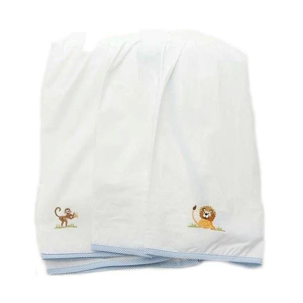 gordonsbury on safari embroidered crib skirt