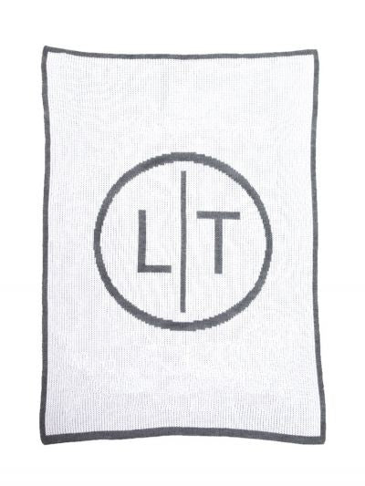 personalised newlywed initial & name blanket