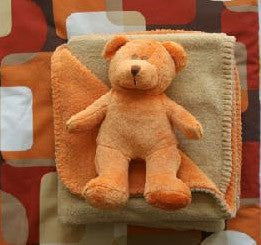 teddy bear and matching blanket