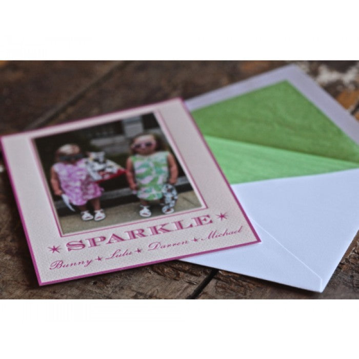 sparkle holiday card