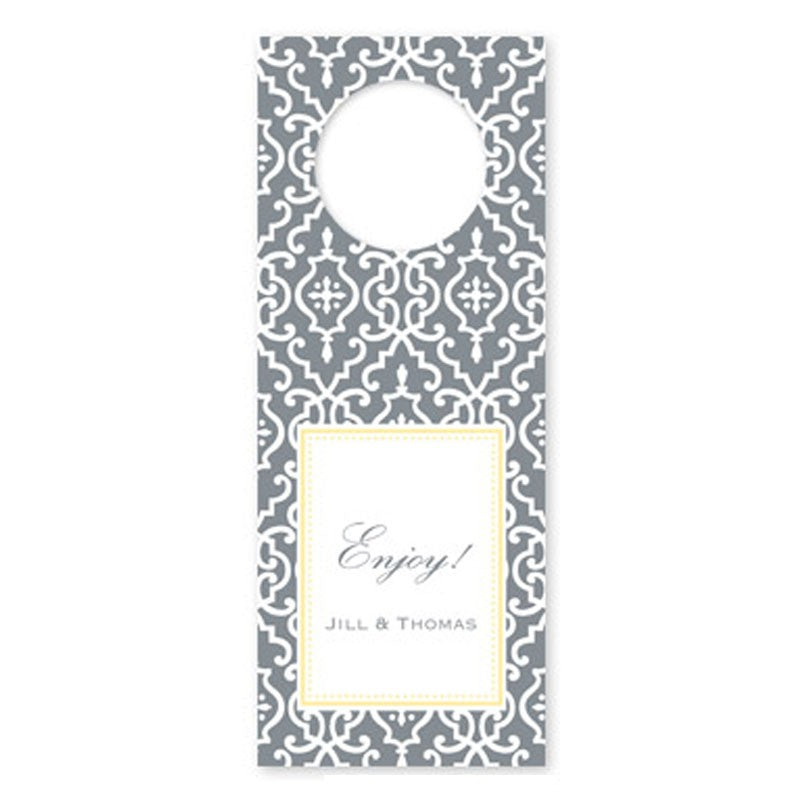 boatman geller wrought iron gray wine tags