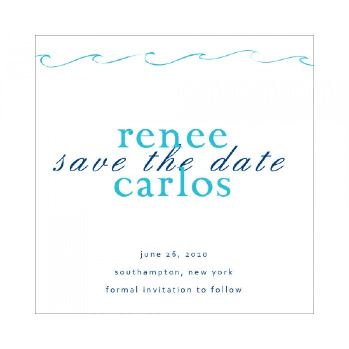 making waves rehearsal dinner invitation