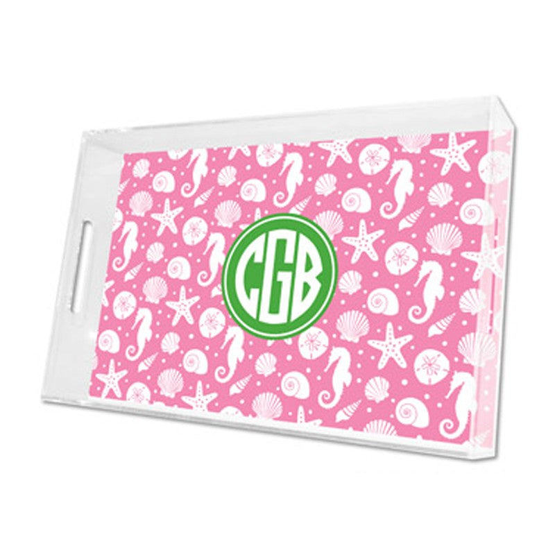 jetties bubblegum lucite tray - large