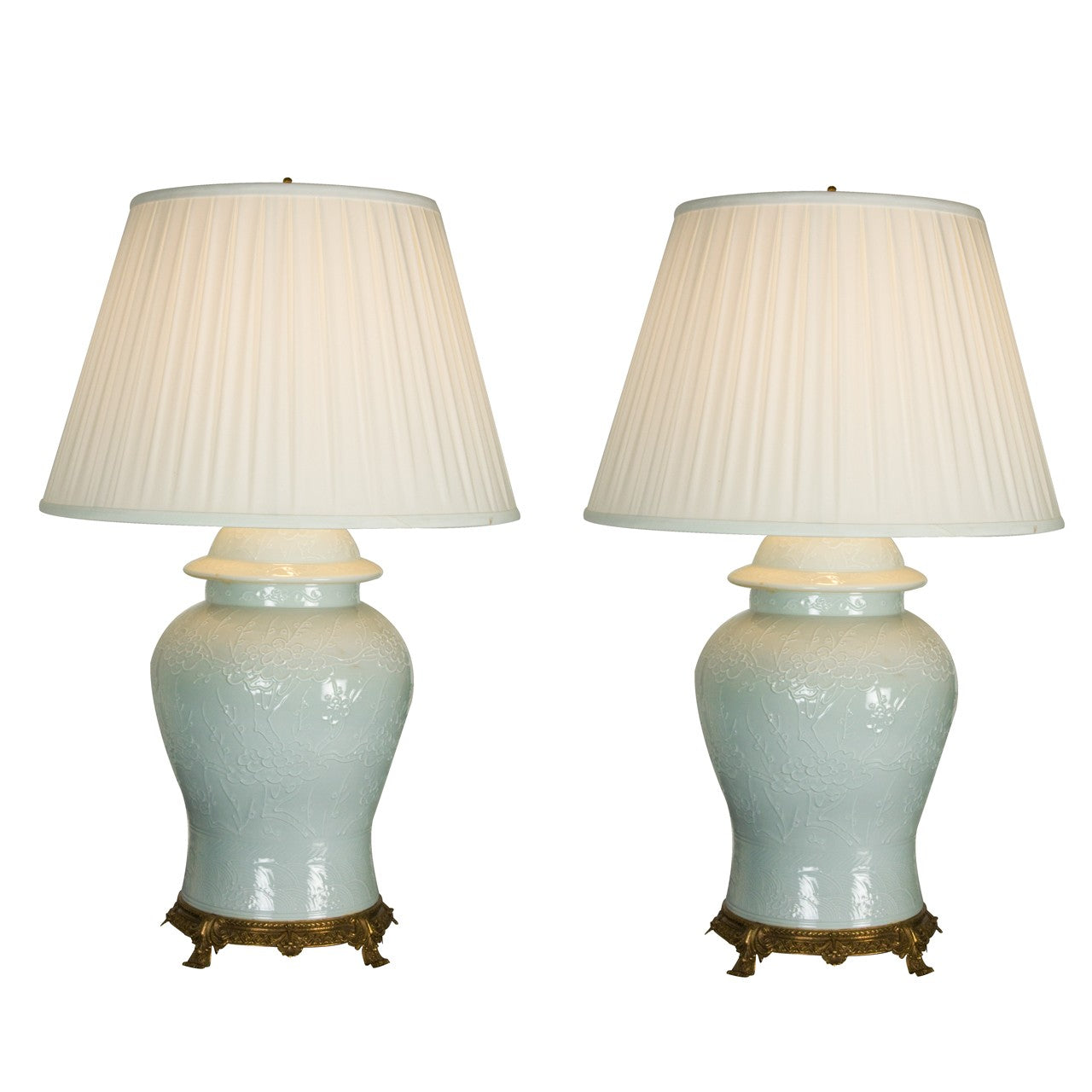 Glazed Ginger Jar Lamps