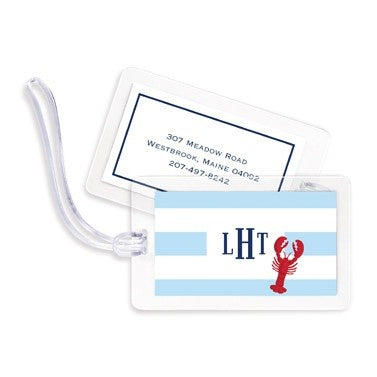 boatman geller stripe lobster bag tags
