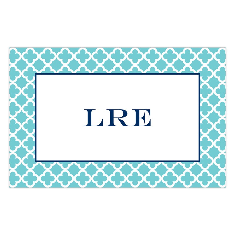 boatman geller bristol tile teal placemat