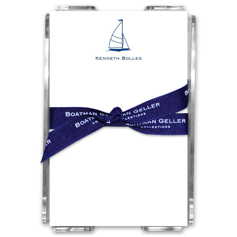 boatman geller sailboat classic acrylic note sheets