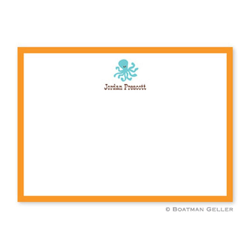 boatman geller octopus flat notecard