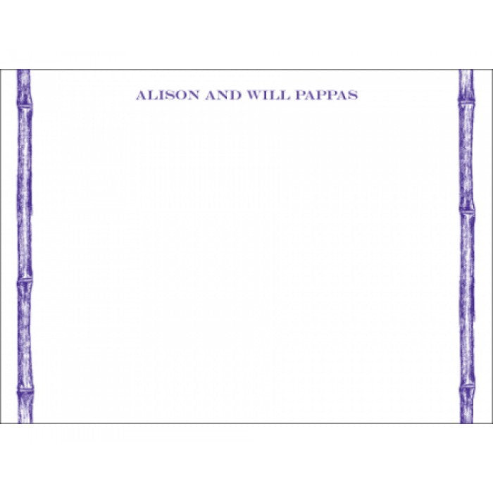 double bamboo social stationery