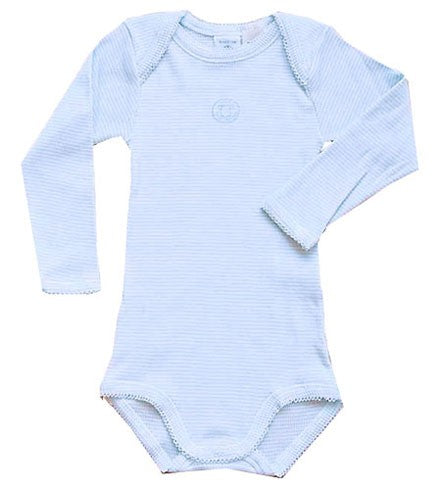 ribbed stripe long sleeve bodysuit by petit bateau - unavailable