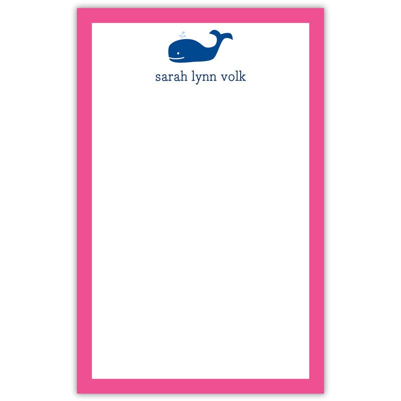 boatman geller whale navy notepad