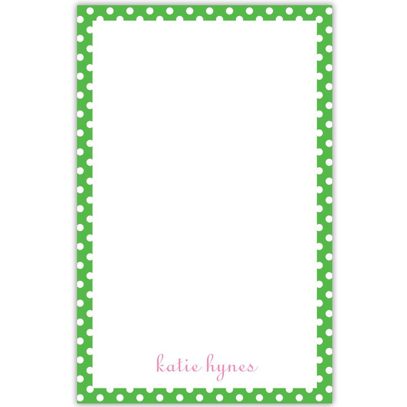 boatman geller dot green notepad