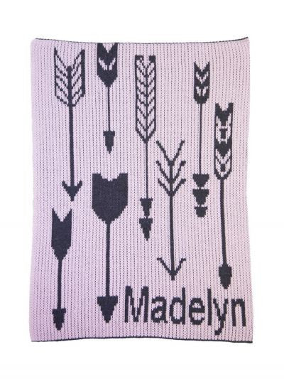 personalized tribal arrows blanket