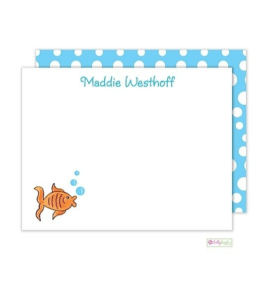 personalized - goldie the fish flat notes