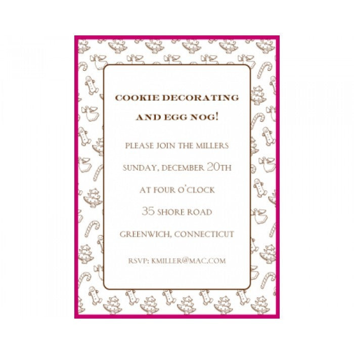 sugar cookies invitation cards