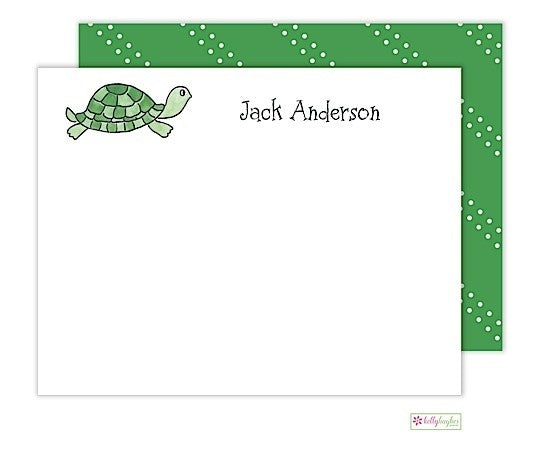 personalized - tiny turtle flat notes