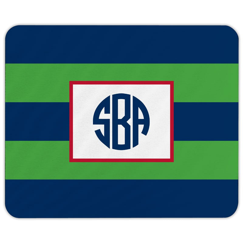 boatman geller rugby navy & kelly mouse pad