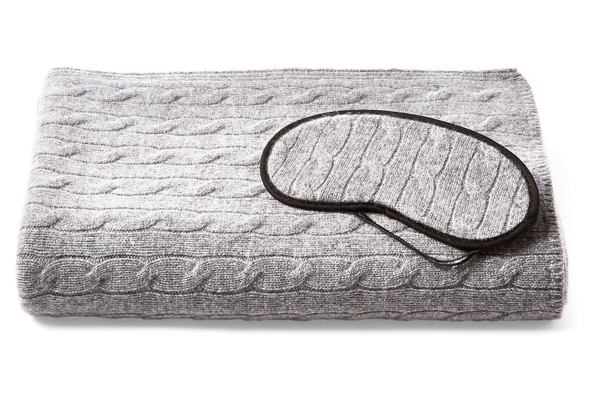 cashmere travel blanket set