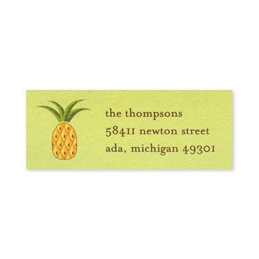 boatman geller pineapple address labels