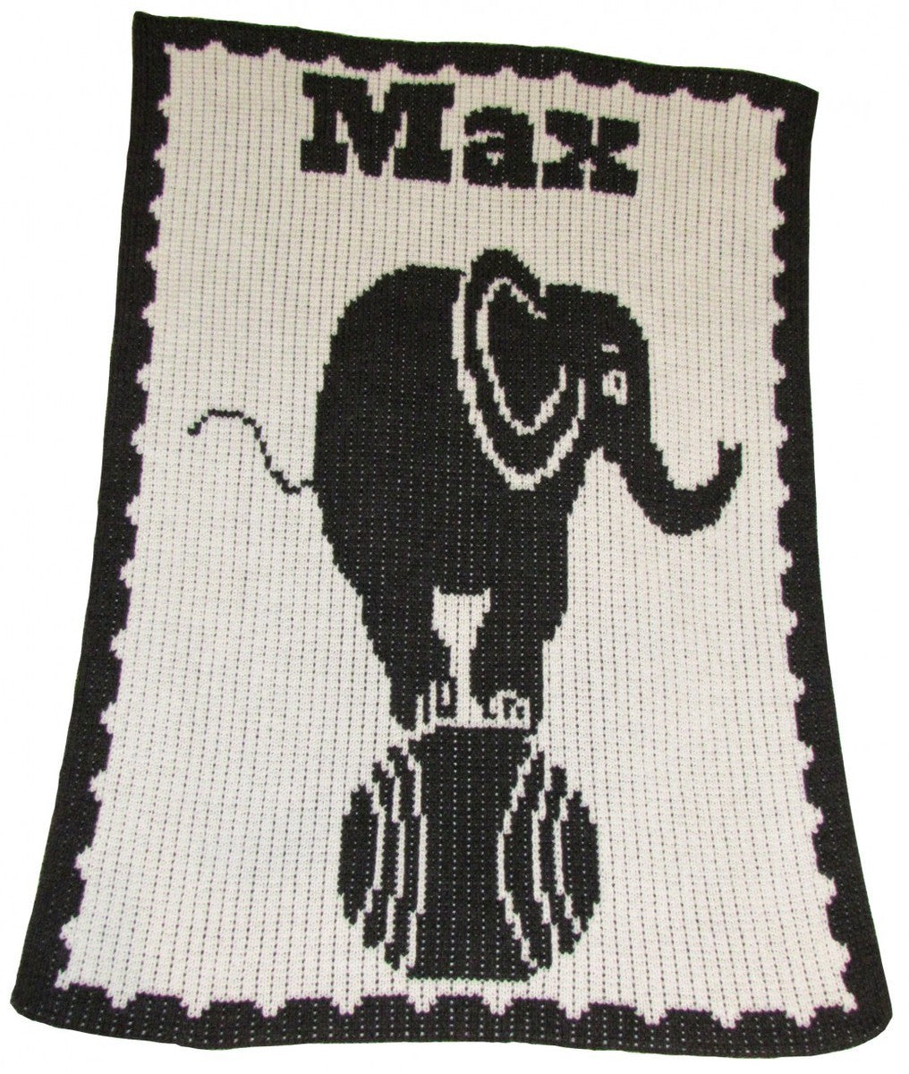 personalized elephant blanket