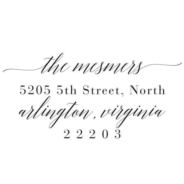 haute papier return address stamp 5