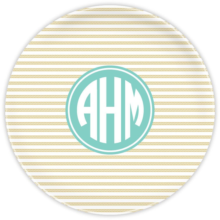 Rope Stripe Gold Plate