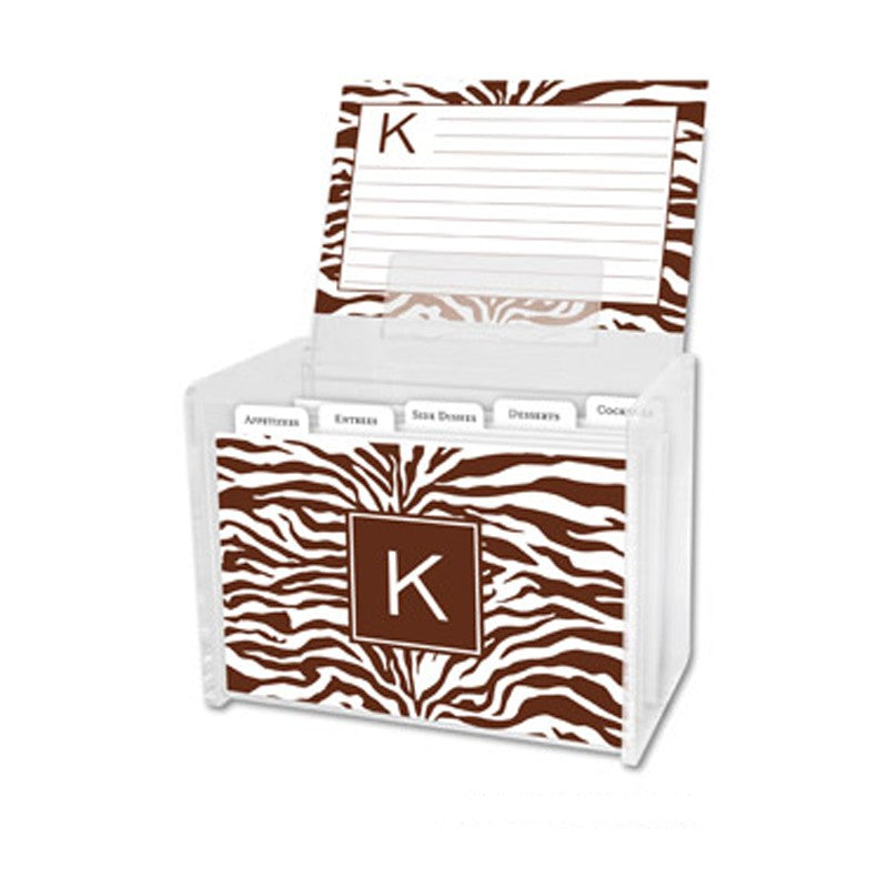 boatman geller zebra chocolate recipe box