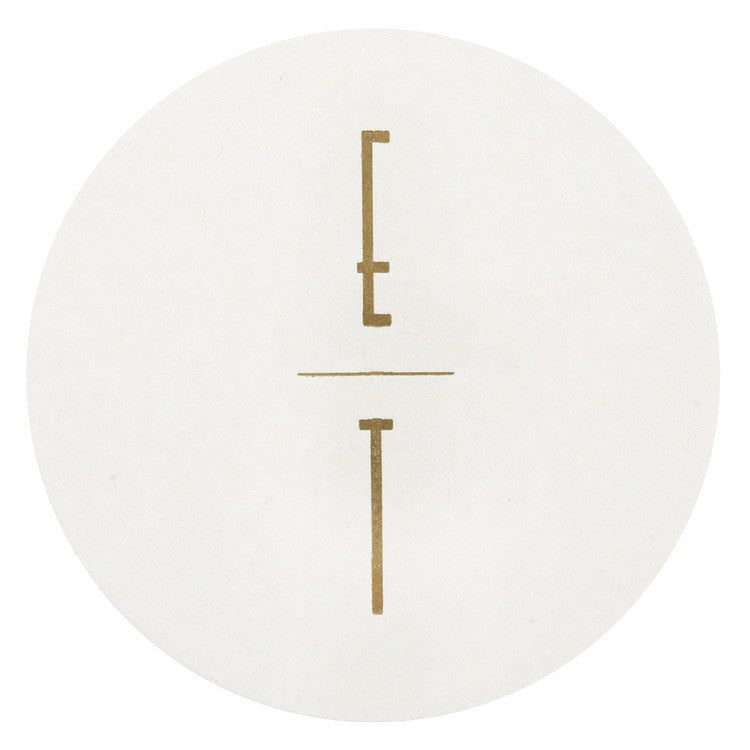 personalized letterpressed coasters m67 by haute papier